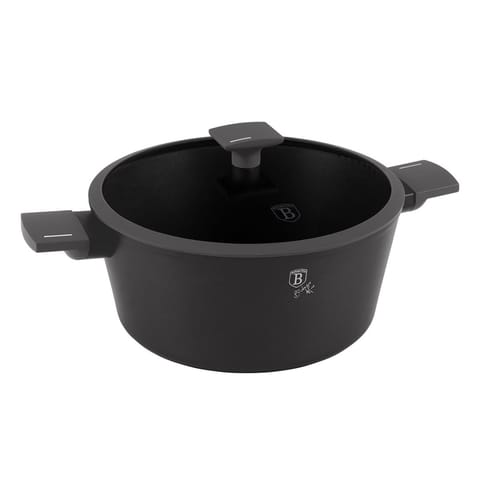 ⁨GARNEK TYTANOWY Z POKRYWĄ 28cm BERLINGER HAUS BH-8132 ANTRACIT⁩ w sklepie Wasserman.eu