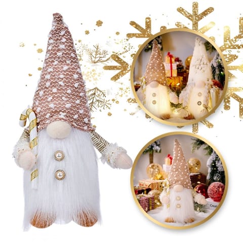 ⁨Christmas decoration - Glowing Dwarf - beige 1pc⁩ at Wasserman.eu