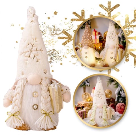 ⁨Christmas decoration - Glowing Dwarf - cream 1pc⁩ at Wasserman.eu