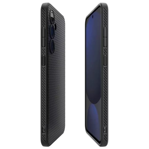 ⁨Etui Ochronne Spigen Liquid Air do Samsung Galaxy S24 FE Matte Black⁩ w sklepie Wasserman.eu