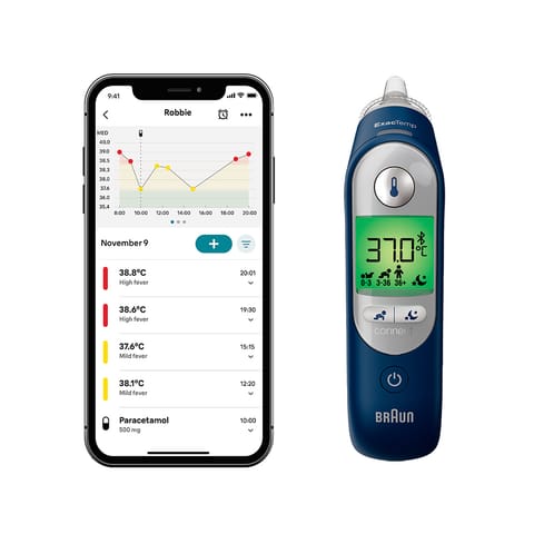 ⁨BRAUN THERMOSCAN® 7+ CONNECT IRT6575 Termometr douszny, łączność z aplikacją⁩ w sklepie Wasserman.eu