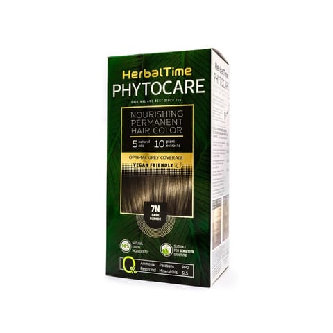 ⁨HERBAL TIME Phytocare Farba do włosów naturalna 7N Dark Blonde⁩ w sklepie Wasserman.eu