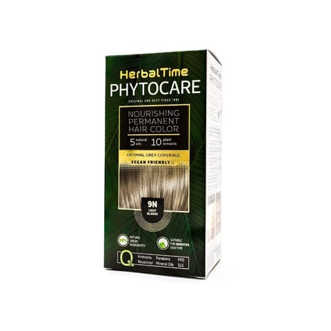 ⁨HERBAL TIME Phytocare Farba do włosów naturalna 9N Light Blonde⁩ w sklepie Wasserman.eu