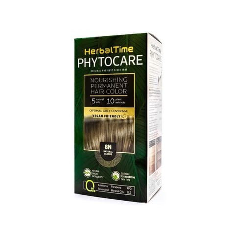 ⁨HERBAL TIME Phytocare Farba do włosów naturalna 8N Natural Blonde⁩ w sklepie Wasserman.eu