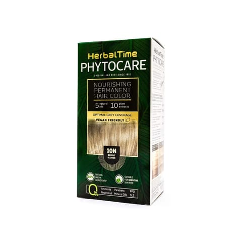 ⁨HERBAL TIME Phytocare Farba do włosów naturalna 10N Bright Blonde⁩ w sklepie Wasserman.eu