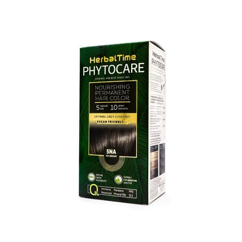 ⁨HERBAL TIME Phytocare Farba do włosów naturalna 5NA Ice Brown⁩ w sklepie Wasserman.eu