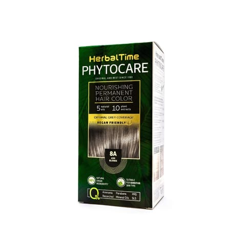 ⁨HERBAL TIME Phytocare Farba do włosów naturalna 8A Ash Blonde⁩ w sklepie Wasserman.eu