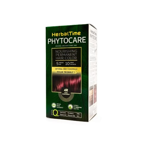 ⁨HERBAL TIME Phytocare Farba do włosów naturalna 4R Dark Sourcherry⁩ w sklepie Wasserman.eu