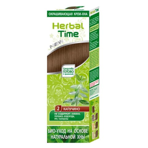 ⁨HERBAL TIME Henna do włosów naturalna 2 Cappuccino⁩ w sklepie Wasserman.eu