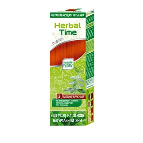 ⁨HERBAL TIME Henna do włosów naturalna 3 Miodowa Czerwień⁩ w sklepie Wasserman.eu