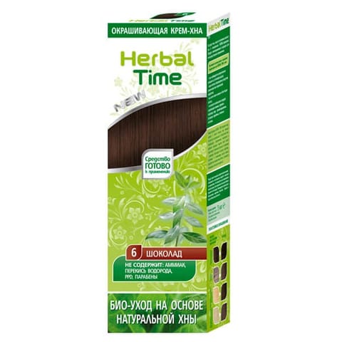 ⁨HERBAL TIME Henna do włosów naturalna 6 Czekolada⁩ w sklepie Wasserman.eu