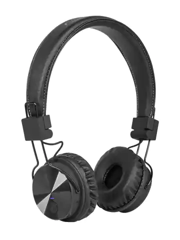 ⁨Bezprzewodowe słuchawki nauszne Kruger&Matz model Wave BT, kolor czarny⁩ w sklepie Wasserman.eu