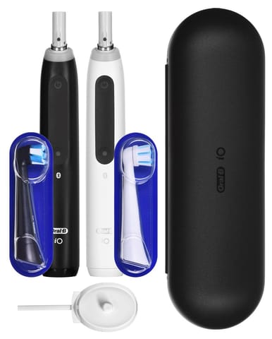 ⁨Braun Oral-B iO5 Duo Matt Black/Quite White electric toothbrush⁩ at Wasserman.eu