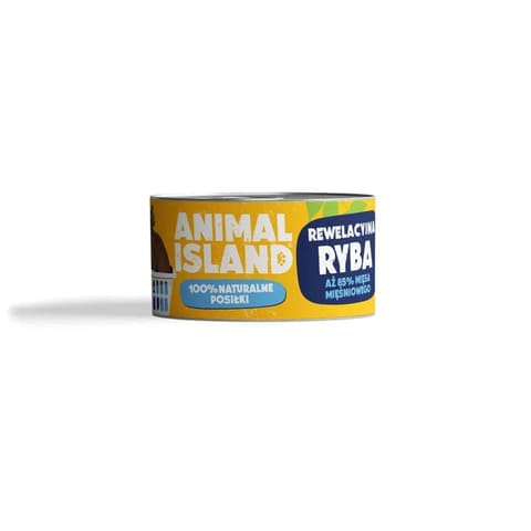 ⁨ANIMAL ISLAND Monoprotein Fish - wet cat food - 100g⁩ at Wasserman.eu