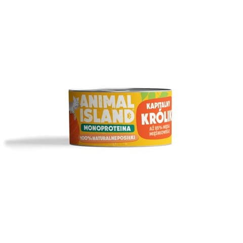 ⁨ANIMAL ISLAND Królik - Karma mokra dla kotów - 100g⁩ w sklepie Wasserman.eu