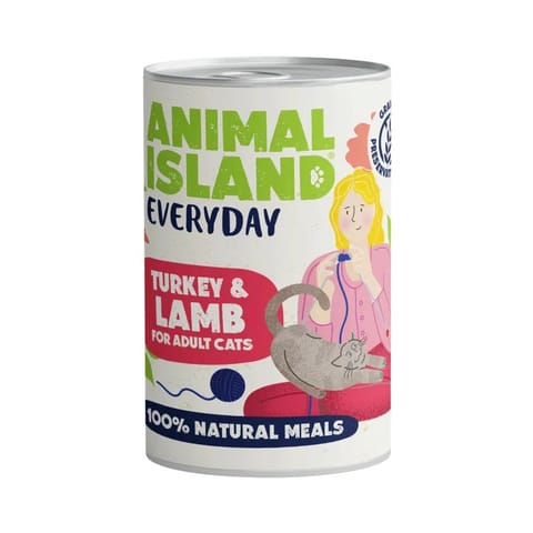 ⁨ANIMAL ISLAND Everyday Turkey and lamb - wet cat food - 400g⁩ at Wasserman.eu