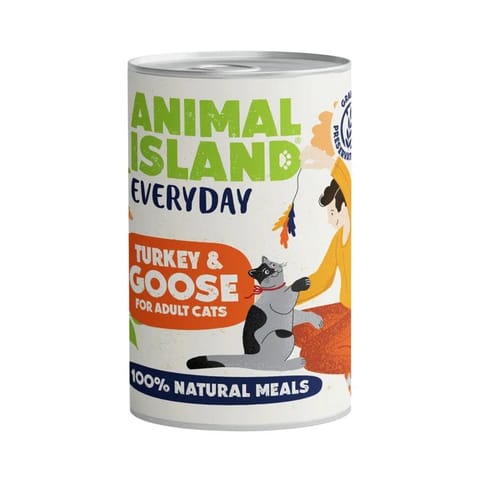 ⁨ANIMAL ISLAND Everyday Turkey and goose - wet cat food - 400g⁩ at Wasserman.eu