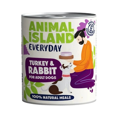 ⁨ANIMAL ISLAND Everyday Turkey and rabbit - wet dog food - 800g⁩ at Wasserman.eu