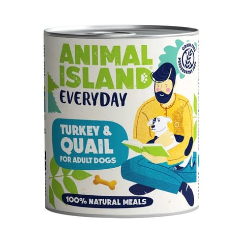 ⁨ANIMAL ISLAND Everyday Turkey and quail - wet dog food - 800g⁩ at Wasserman.eu