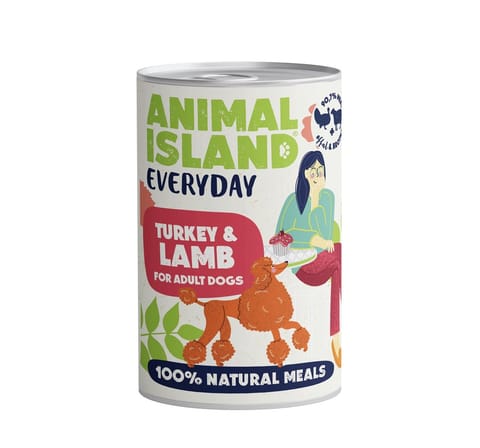 ⁨ANIMAL ISLAND Everyday Turkey and lamb - wet dog food - 400g⁩ at Wasserman.eu