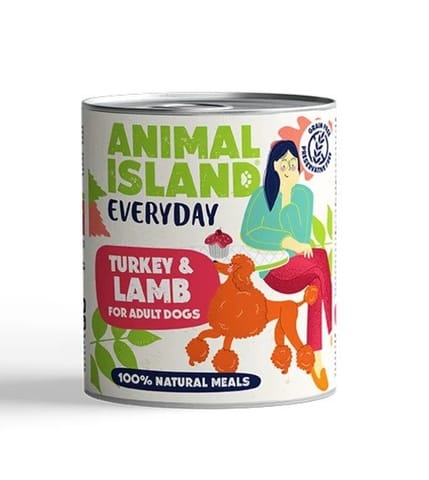 ⁨ANIMAL ISLAND Everyday Turkey and lamb - wet dog food - 800g⁩ at Wasserman.eu