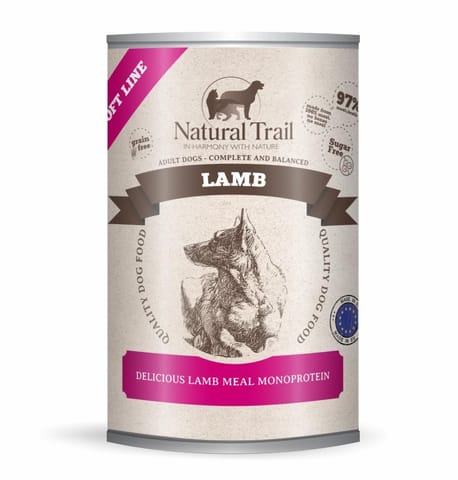 ⁨NATURAL TRAIL Lamb Soft Line - wet dog food - 400g⁩ at Wasserman.eu