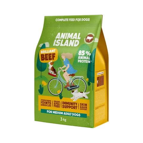 ⁨ANIMAL ISLAND Brilliant beef - dry dog food - 3kg⁩ at Wasserman.eu