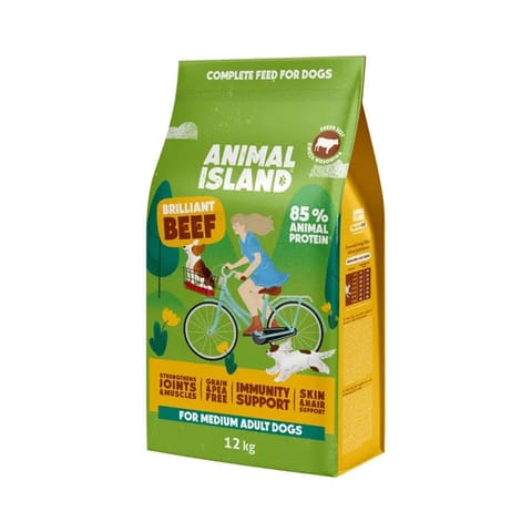 ⁨ANIMAL ISLAND Brilliant beef - dry dog food - 12kg⁩ at Wasserman.eu