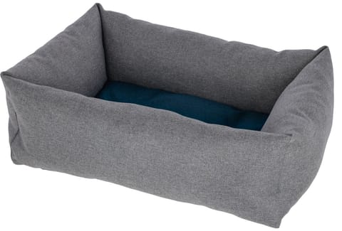 ⁨KERBL Ely Pet Bed - Grey-Turquoise - 60 x 45 x 23 cm⁩ at Wasserman.eu