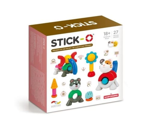 ⁨MAGFORMERS Stick-O Cat & Dog Set 27 pcs 902010⁩ at Wasserman.eu