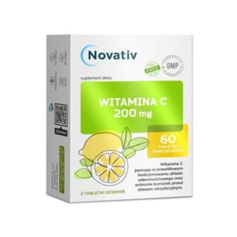 ⁨Novativ Vitamin C 200MG 60 tablets⁩ at Wasserman.eu