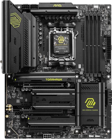 ⁨MSI MAG X870 TOMAHAWK WIFI motherboard AMD X870 Socket AM5 ATX⁩ at Wasserman.eu