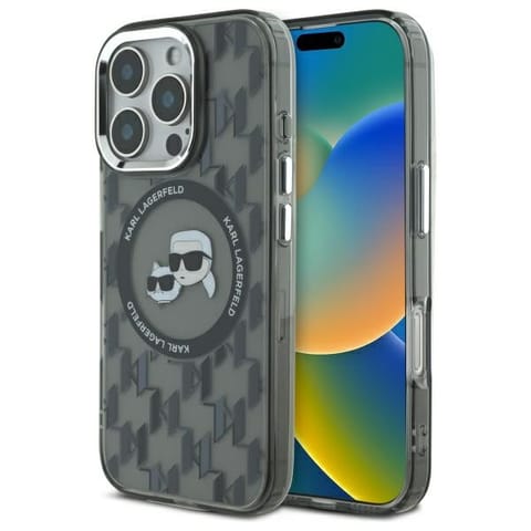 Karl Lagerfeld KLHMP16LHMCKMHK iPhone 16 Pro 6.3" czarny/black IML Monogram Karl&Choupette Head MagSafe w sklepie Wasserman.eu