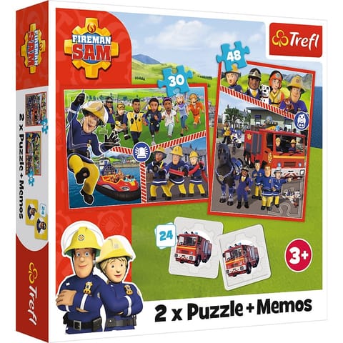 ⁨Puzzle 2w1 memos Drużyna Strażaka Sama⁩ w sklepie Wasserman.eu