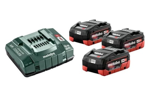 ⁨METABO.AKUMULATOR 18V 5,5Ah LIHD x3+ŁAD. ASC 145⁩ w sklepie Wasserman.eu