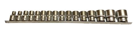 ⁨SPLINE SOCKETS 16pcs. 12-ANGLE. 1/2"/SILVER⁩ at Wasserman.eu