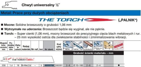 ⁨MILWAUKEE BRZE. 230/1,4mm TORCH BIM/5pcs (THIN) METAL .02.06⁩ at Wasserman.eu