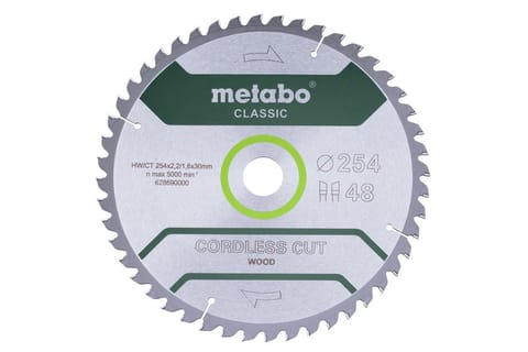 ⁨METABO PIŁA TARCZOWA HW/CT 254x30x48z    CORDLESS CUT WOOD CLASSIC⁩ w sklepie Wasserman.eu