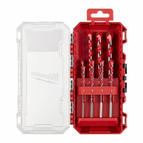 ⁨MILWAUKEE TCT CONCRETE DRILL BIT SET 8pcs PREMIUM⁩ at Wasserman.eu