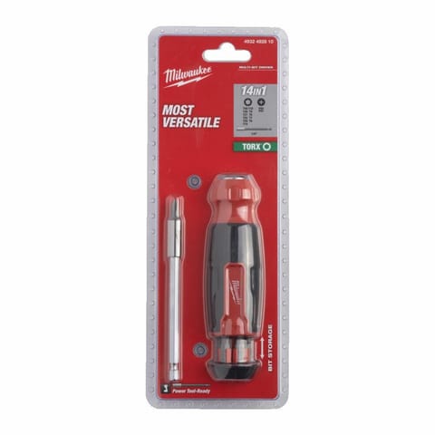 ⁨MILWAUKEE UNIVERSAL RATCHET SCREWDRIVER 14in1 TORX...⁩ at Wasserman.eu