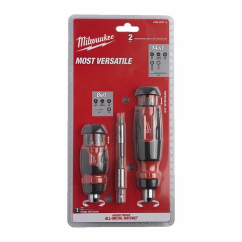 ⁨MILWAUKEE UNIVERSAL RATCHET SCREWDRIVER 8in1 +14in1...⁩ at Wasserman.eu