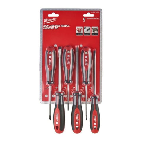 ⁨MILWAUKEE SCREWDRIVER SET 6pcs. (SL&PZ)⁩ at Wasserman.eu