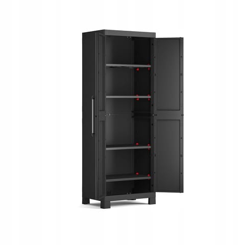 ⁨KETER DETROIT WARDROBE 62x182x45cm SPLIT SHELVES IT New⁩ at Wasserman.eu