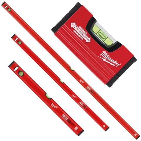 ⁨MILWAUKEE SPIRIT LEVEL SET SLIM 10/60/120/180⁩ at Wasserman.eu