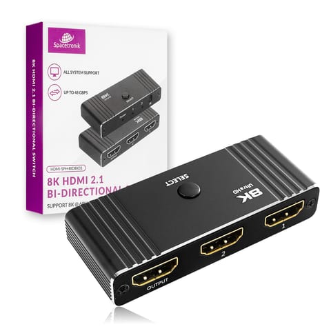 Dwukierunkowy Switch 2x1 8K HDMI 2.1 Spacetronik w sklepie Wasserman.eu