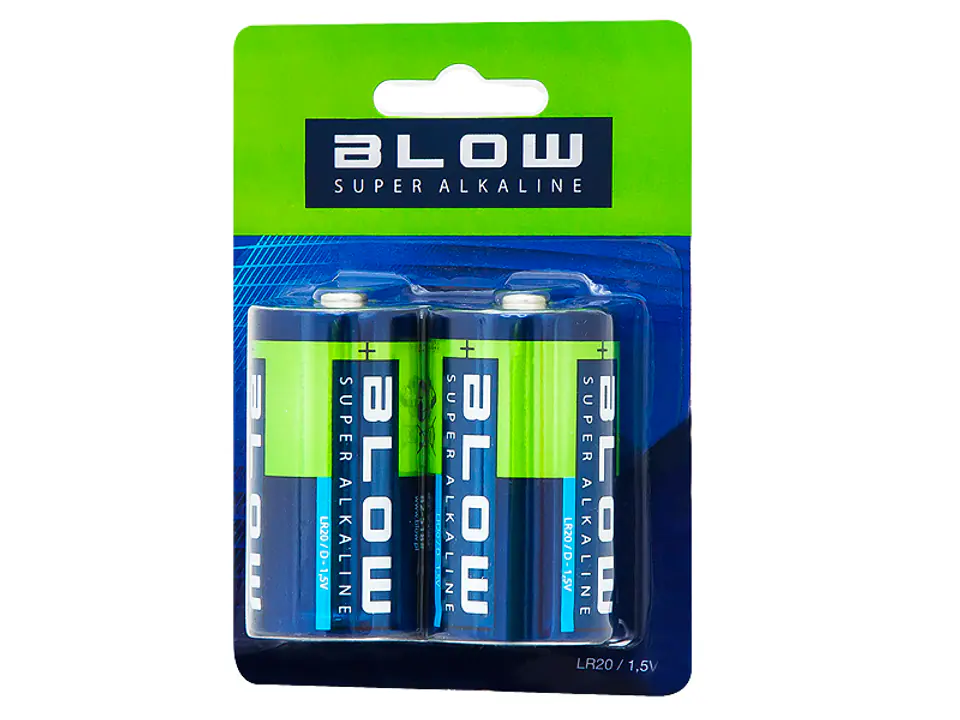 ⁨Bateria  BLOW SUPER ALKALINE R20/D 2szt.⁩ w sklepie Wasserman.eu