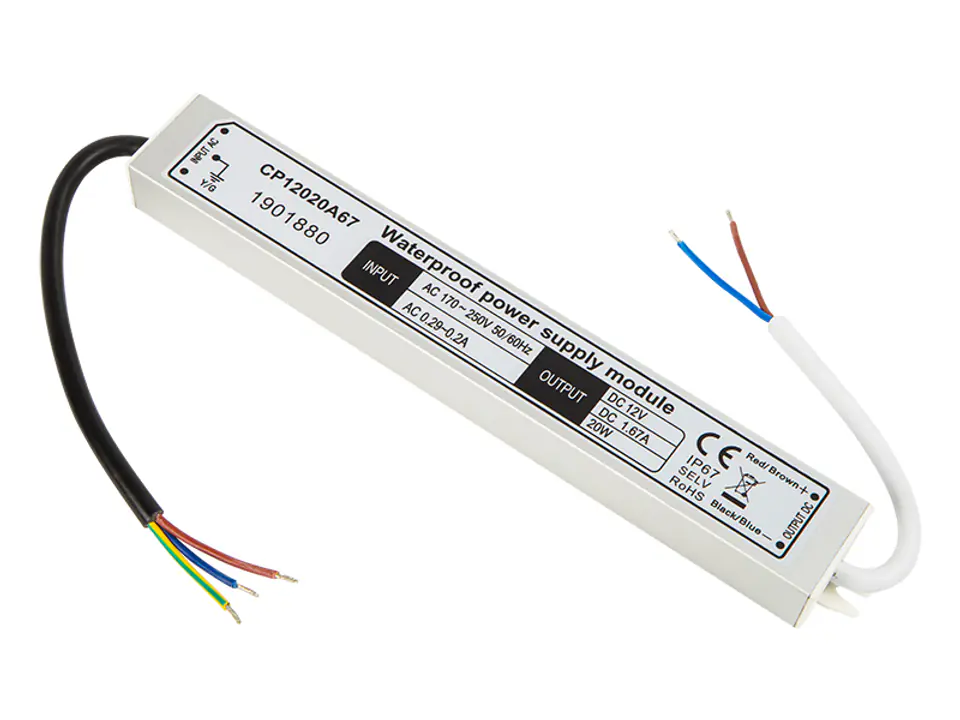⁨Zasilacz do systemów LED 12V/ 1,67A 20W`⁩ w sklepie Wasserman.eu