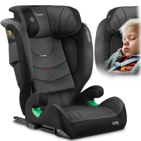 ⁨Fotelik samochodowy Nukido Louis Soft czarno-szary 15-36 kg ISOFIX⁩ w sklepie Wasserman.eu