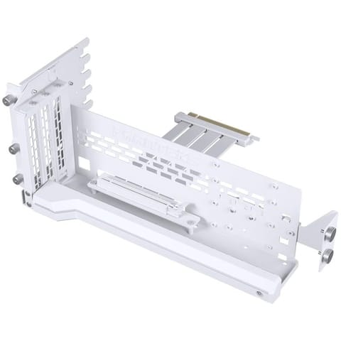 ⁨Phanteks Premium Vertical GPU Bracket + PCIe 4.0 x16 Riser Cable, DRGB - 220 mm, white⁩ at Wasserman.eu