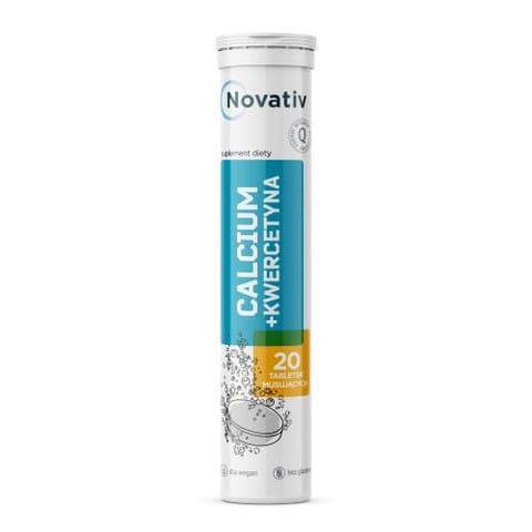 ⁨Novativ Calcium + Quercetin 20 effervescent tablets⁩ at Wasserman.eu